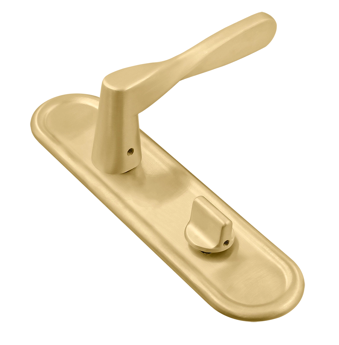 Ручка дверная THE OLYMPICS PLR WC AH на планке под сантехническую завертку, цвет Осенний мёд/Autumn Honey фото купить Москва