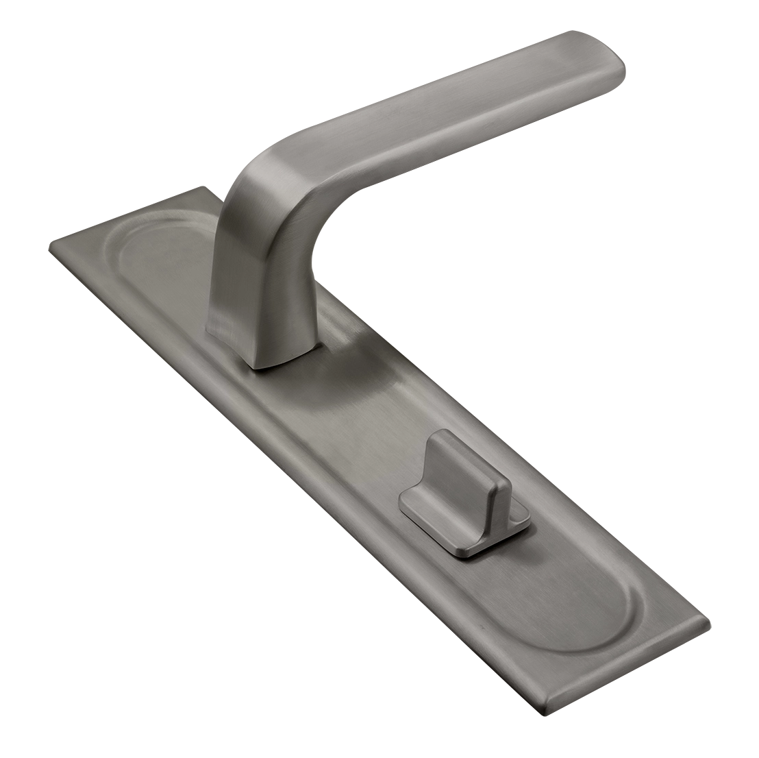 Ручка дверная THE BUS STATION PLS WC WF на планке под сантехническую завертку, цвет Зимняя стужа/Winter Frost фото купить Москва