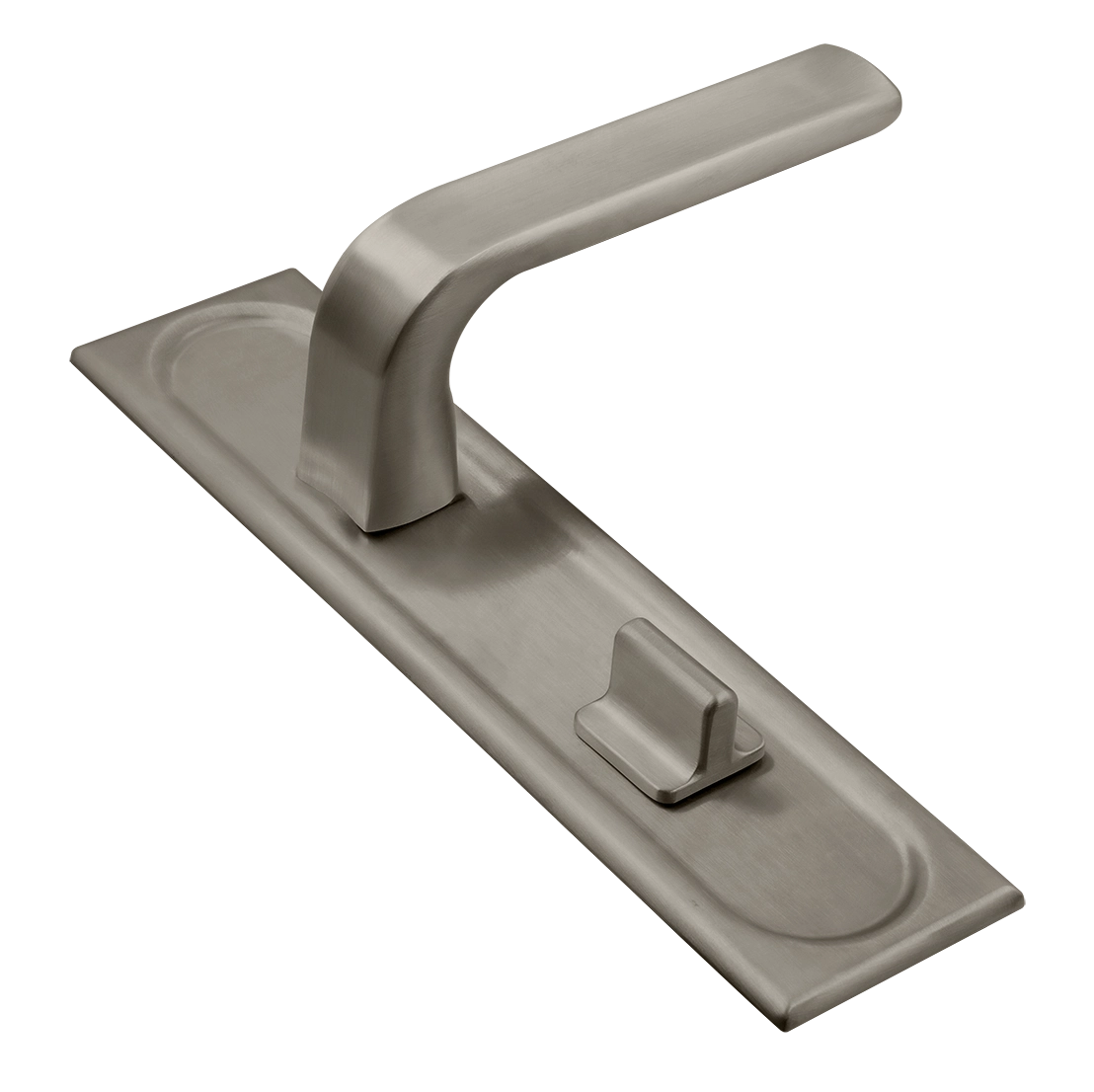 Ручка дверная THE BUS STATION PLS WC SMI на планке под сантехническую завертку, цвет Весенняя дымка/Spring Mist фото купить Москва