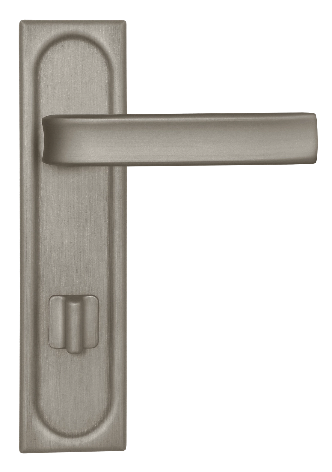 Ручка дверная THE BUS STATION PLS WC SMI на планке под сантехническую завертку, цвет Весенняя дымка/Spring Mist фото купить в Москве