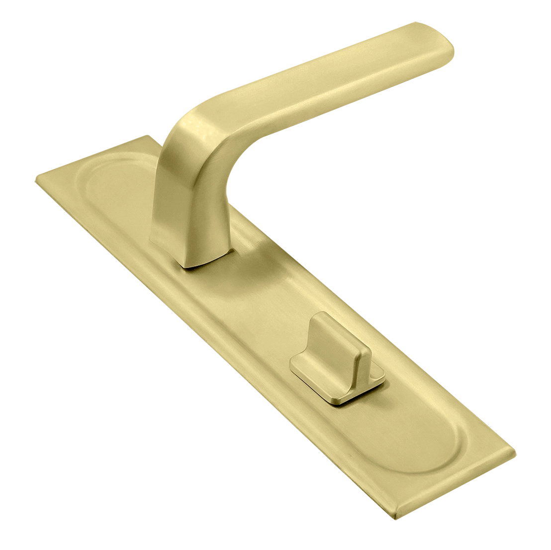 Ручка дверная THE BUS STATION PLS WC AH на планке под сантехническую завертку, цвет Осенний мёд/Autumn Honey фото купить Москва