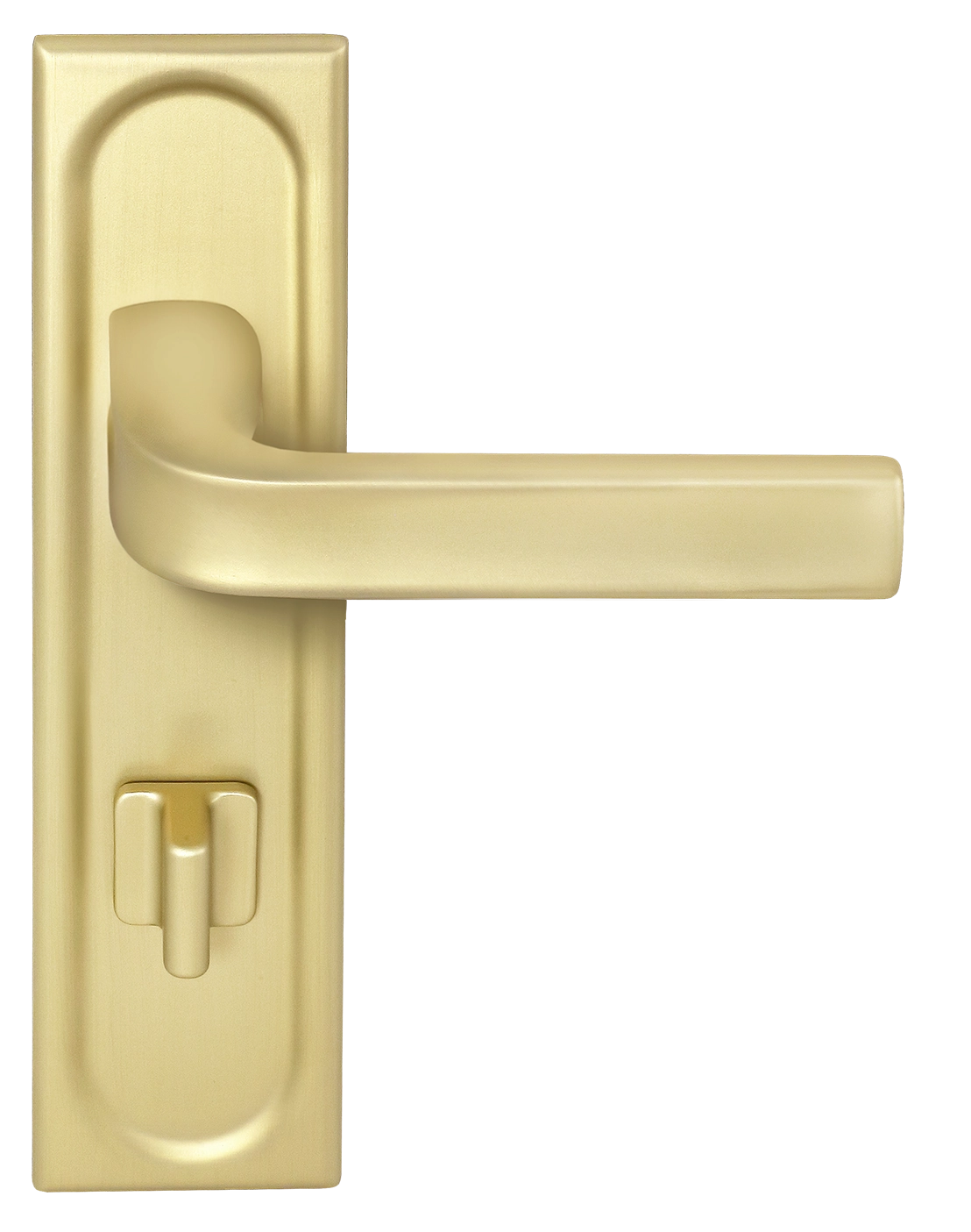 Ручка дверная THE BUS STATION PLS WC AH на планке под сантехническую завертку, цвет Осенний мёд/Autumn Honey фото фурнитура Москва