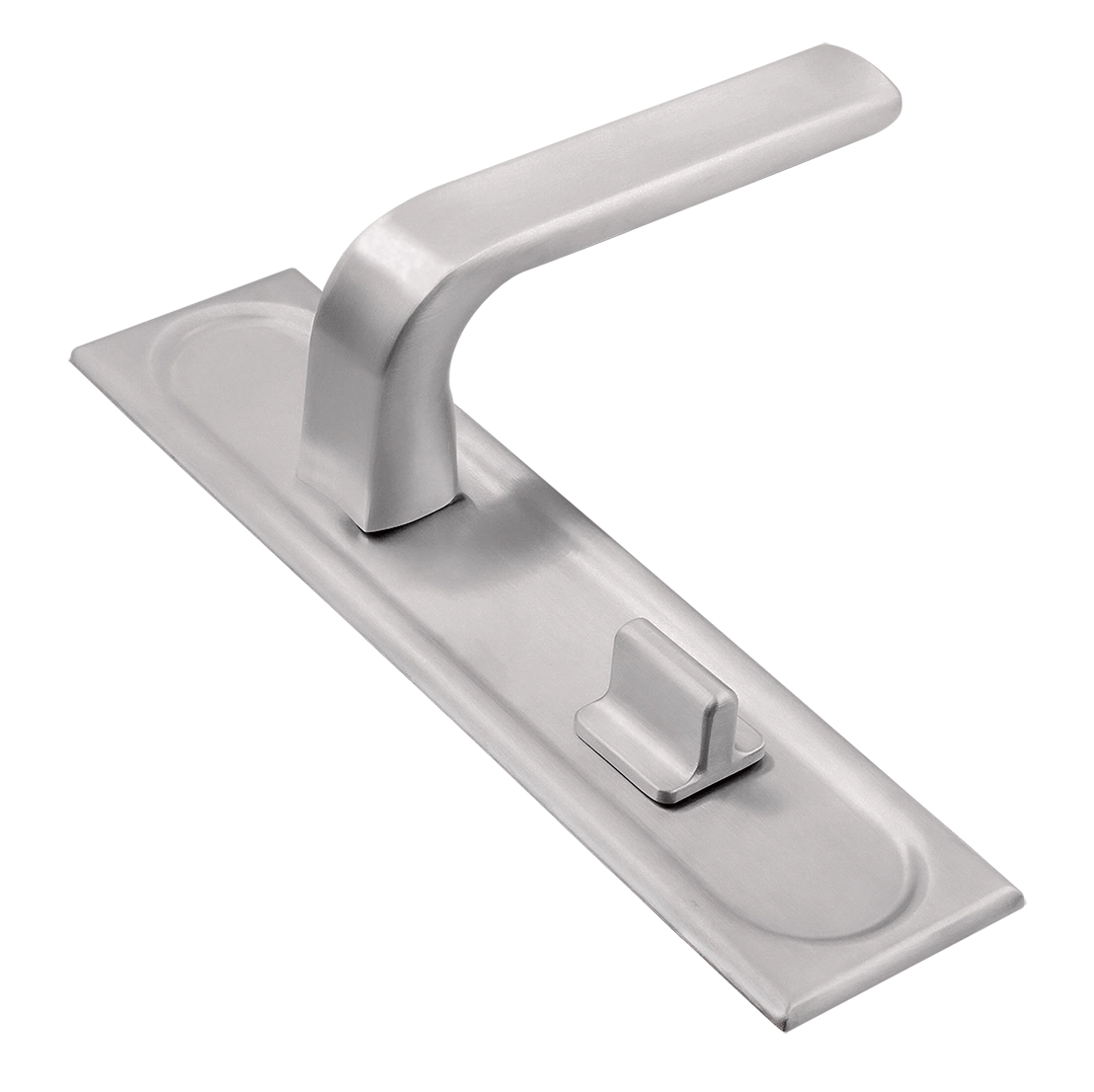 Ручка дверная THE BUS STATION PLS WC SSW на планке под сантехническую завертку, цвет Стокгольмский снегопад/Stockholm Snowfall фото купить Москва