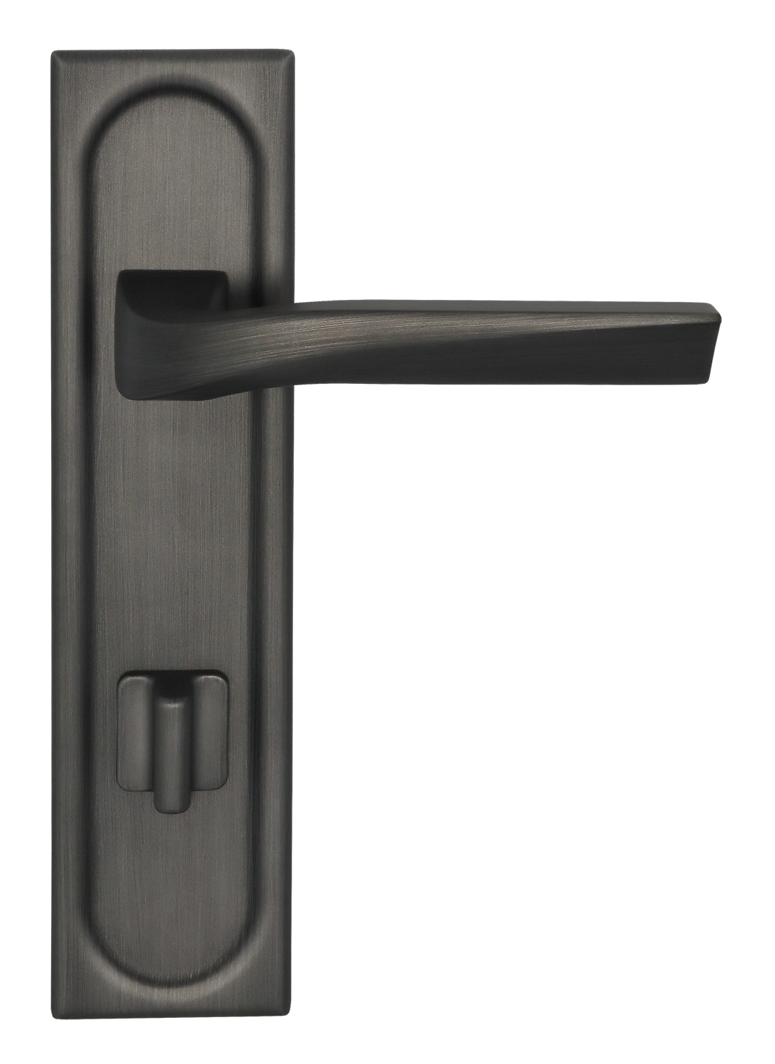 Ручка дверная WD CONCERT HALL PLS WC SST на планке под сантехническую завертку, цвет Летняя гроза/Summer Storm фото фурнитура Москва