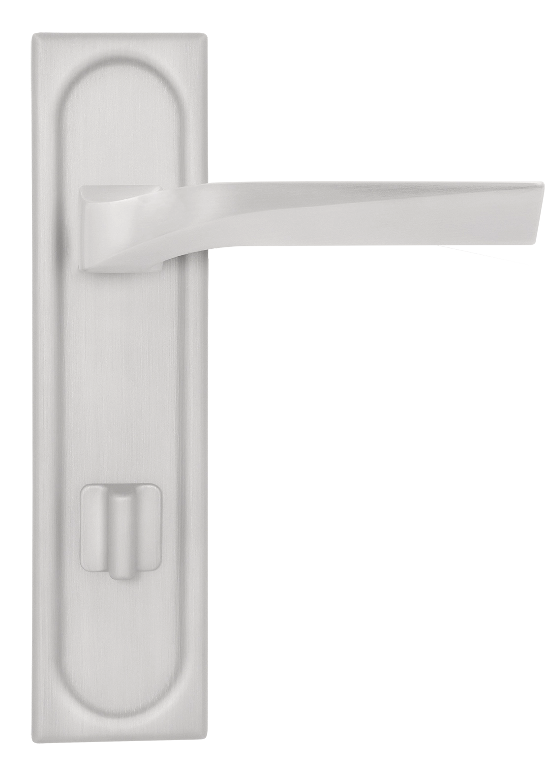 Ручка дверная WD CONCERT HALL PLS WC SSW на планке под сантехническую завертку, цвет Стокгольмский снегопад/Stockholm Snowfall фото купить в Москве