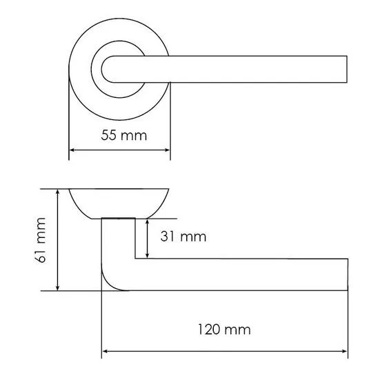 Комплект дверных ручек MH-03 BL с заверткой MH-WC BL + магнитный замок M1895 BL, цвет черный  фотомореллиМосква