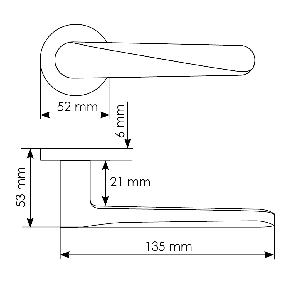 Комплект дверных ручек MH-58-R6 BL с заверткой MH-WC-R6 BL + магнитный замок M1895 BL, цвет черный фотомореллиМосква