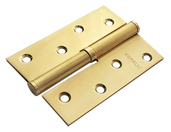 Петля разъемная карточная MSND 100X70X2.5 SG R с подшипником стальная правая, врезная, цвет матовое золото фото купить Москва