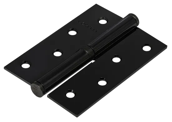 Петля карточная разъемная MSND 100X70X2.5 BL L с подшипником стальная левая, врезная цвет черный фото купить Москва