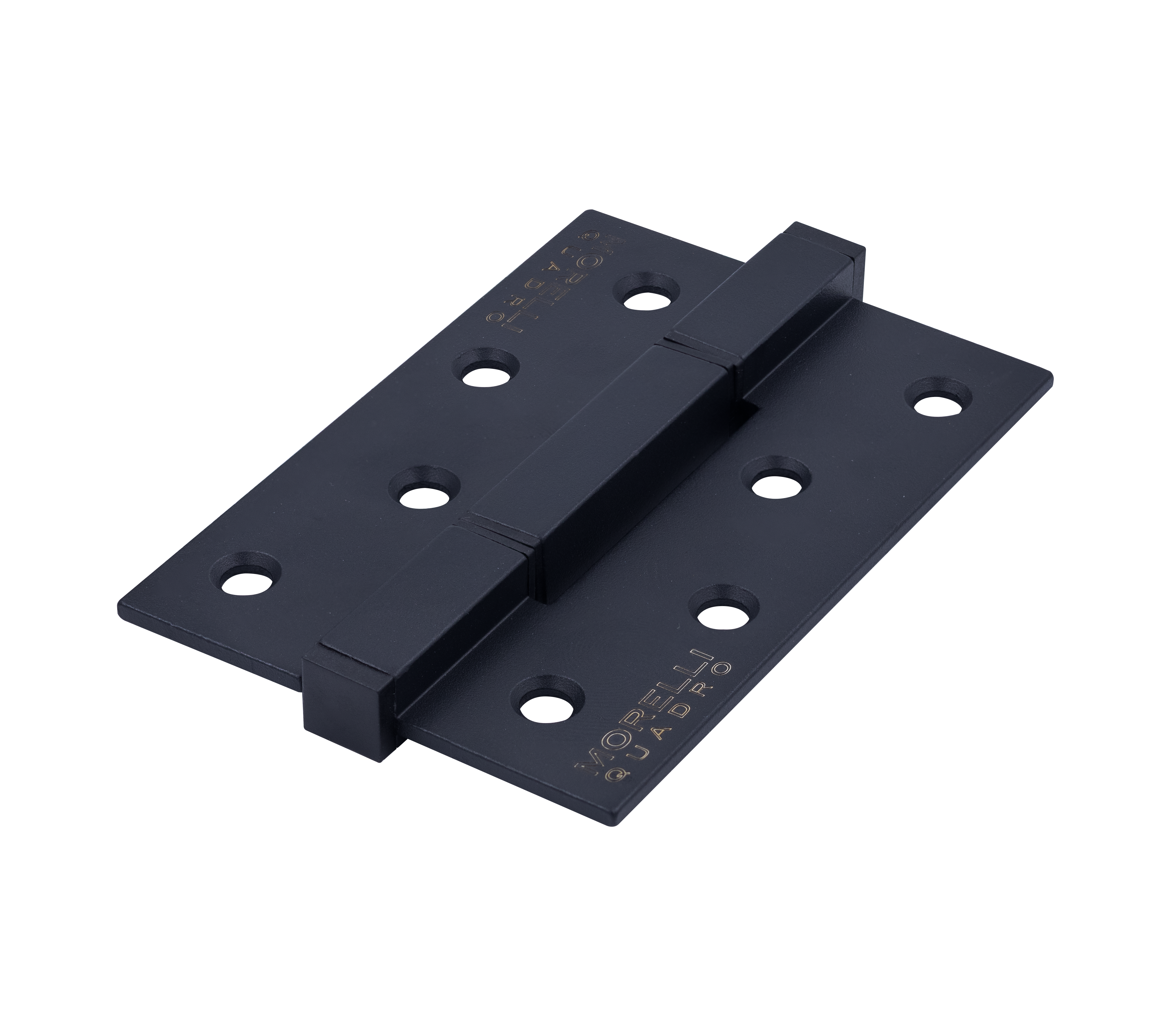 Петля алюминиевая QUADRO-2 BL без врезки на квадратной оси, цвет черный фото купить Москва