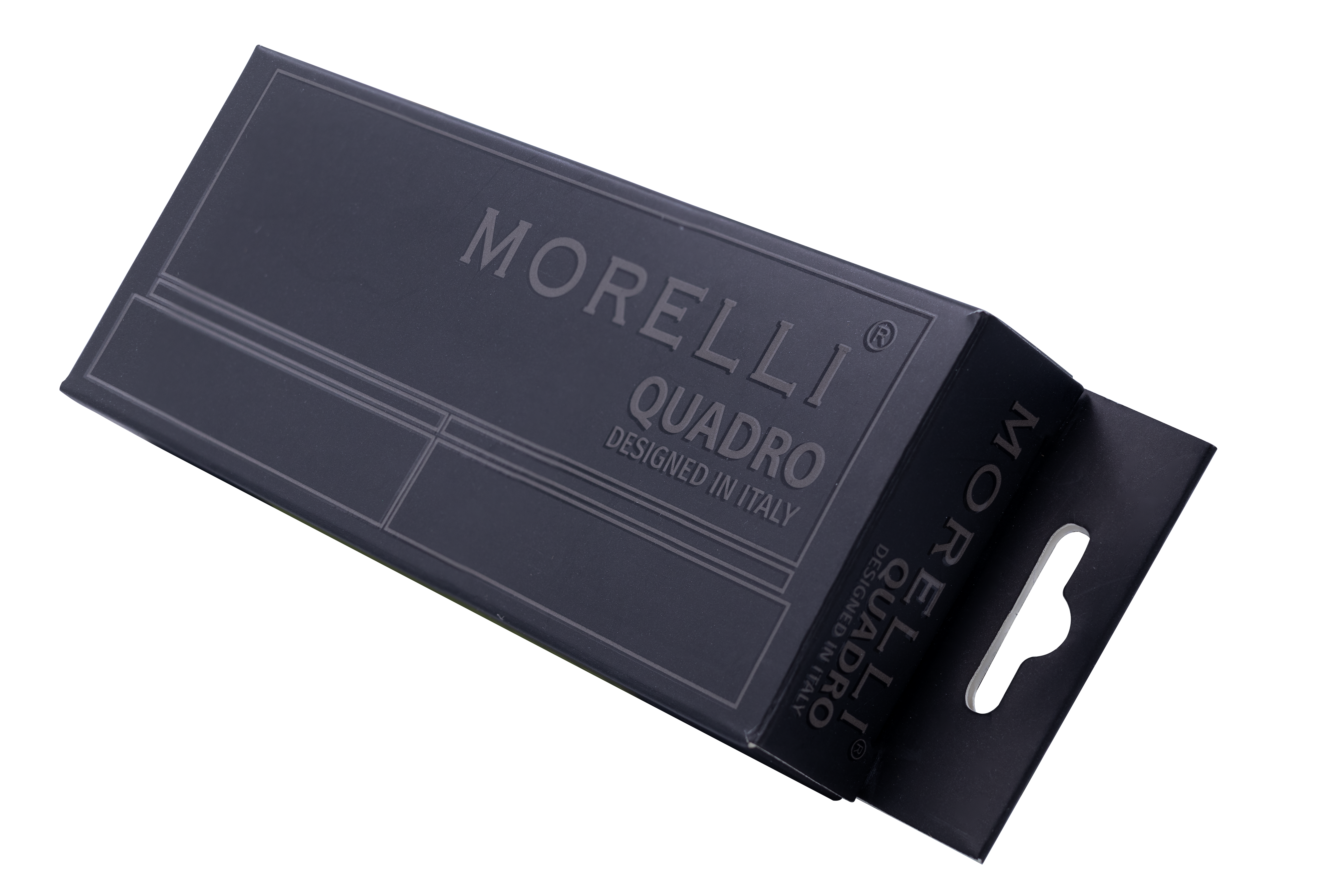 Петля алюминиевая QUADRO-2 BL без врезки на квадратной оси, цвет черный фото morelli Москва