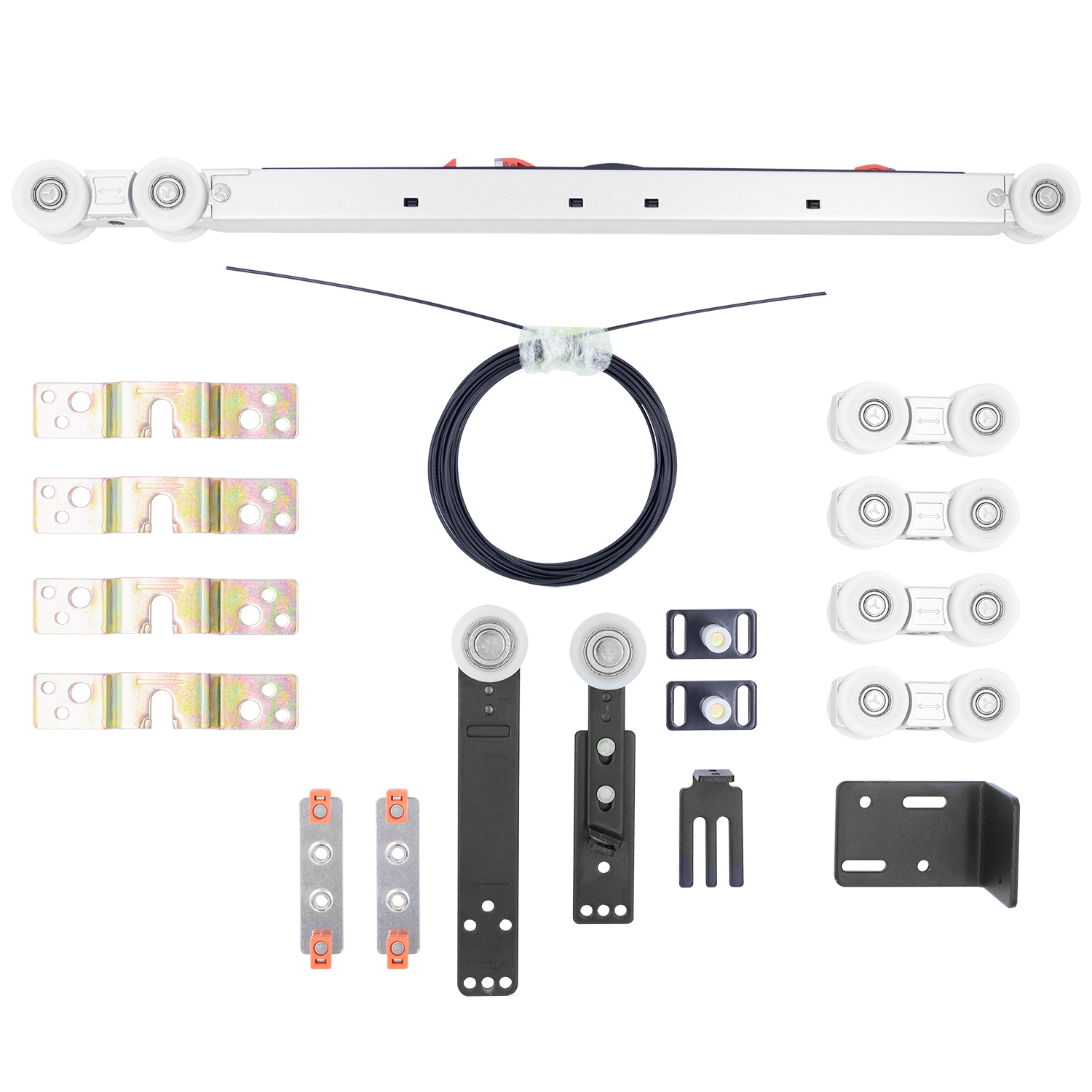 SET-TS 3+1, комплект системы TS для раздвижных дверей на 4 полотна (3 подвижных и 1 стационарное) фото купить Москва