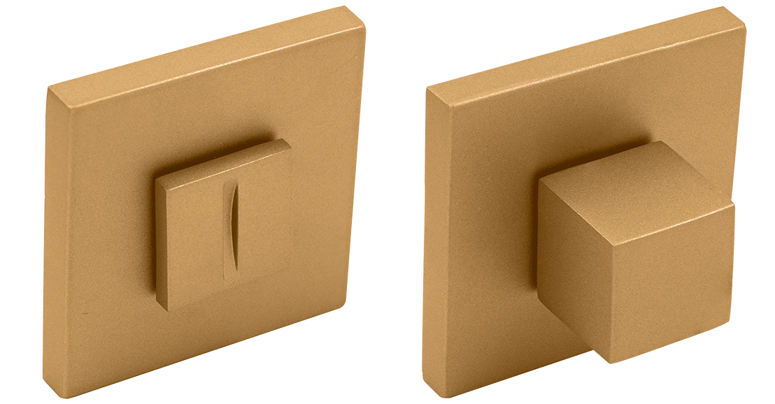 Завертка сантехническая MH-WC-S6 FTG на квадратной розетке 6мм цвет матовое итальянское золото фото купить Москва