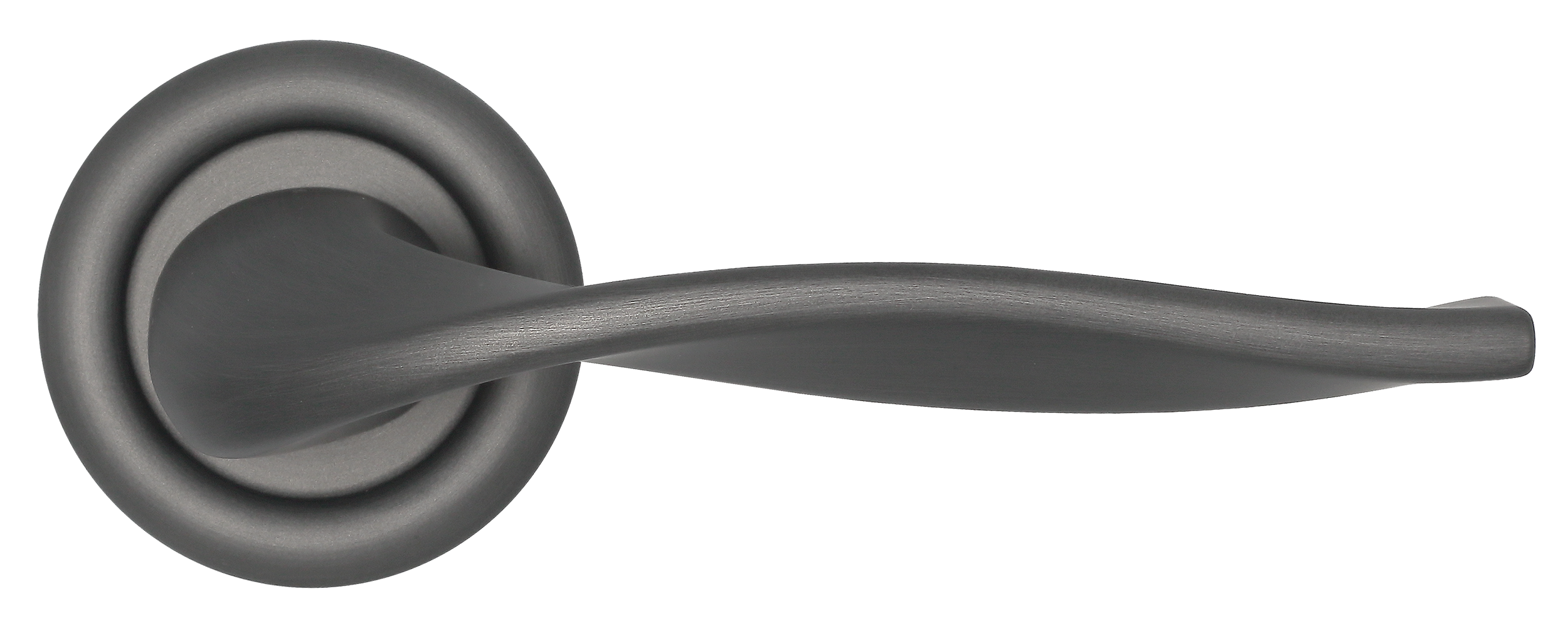 Ручка дверная SKYSCRAPER R7 SST на круглой розетке, цвет Летняя гроза/Summer Storm фото купить в Москве