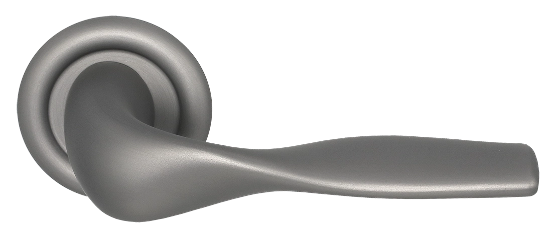 Ручка дверная LVB R7 WF на круглой розетке, цвет Зимняя стужа/Winter Frost фото купить Москва