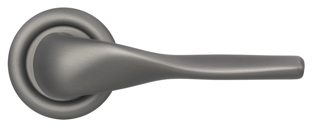 Ручка дверная LVB R7 WF на круглой розетке, цвет Зимняя стужа/Winter Frost фото купить в Москве