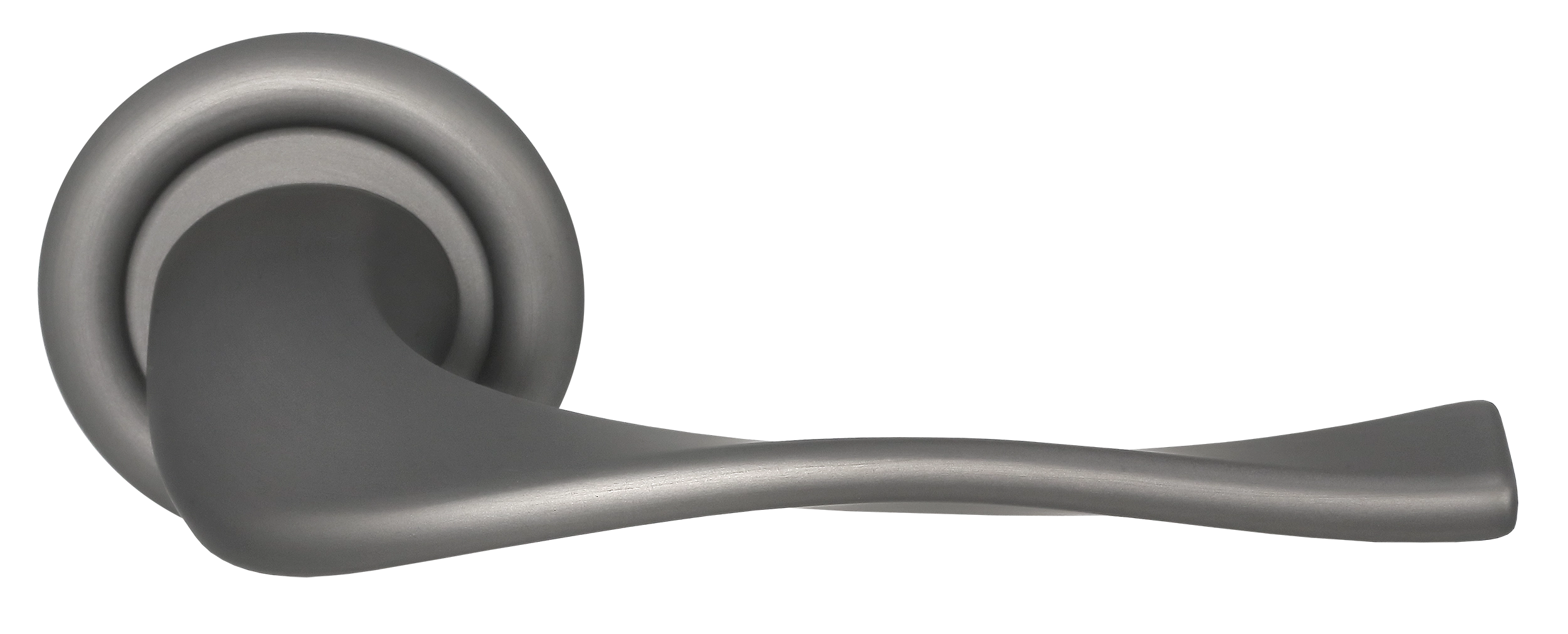 Ручка дверная SKYSCRAPER R7 WF на круглой розетке, цвет Зимняя стужа/Winter Frost фото купить Москва