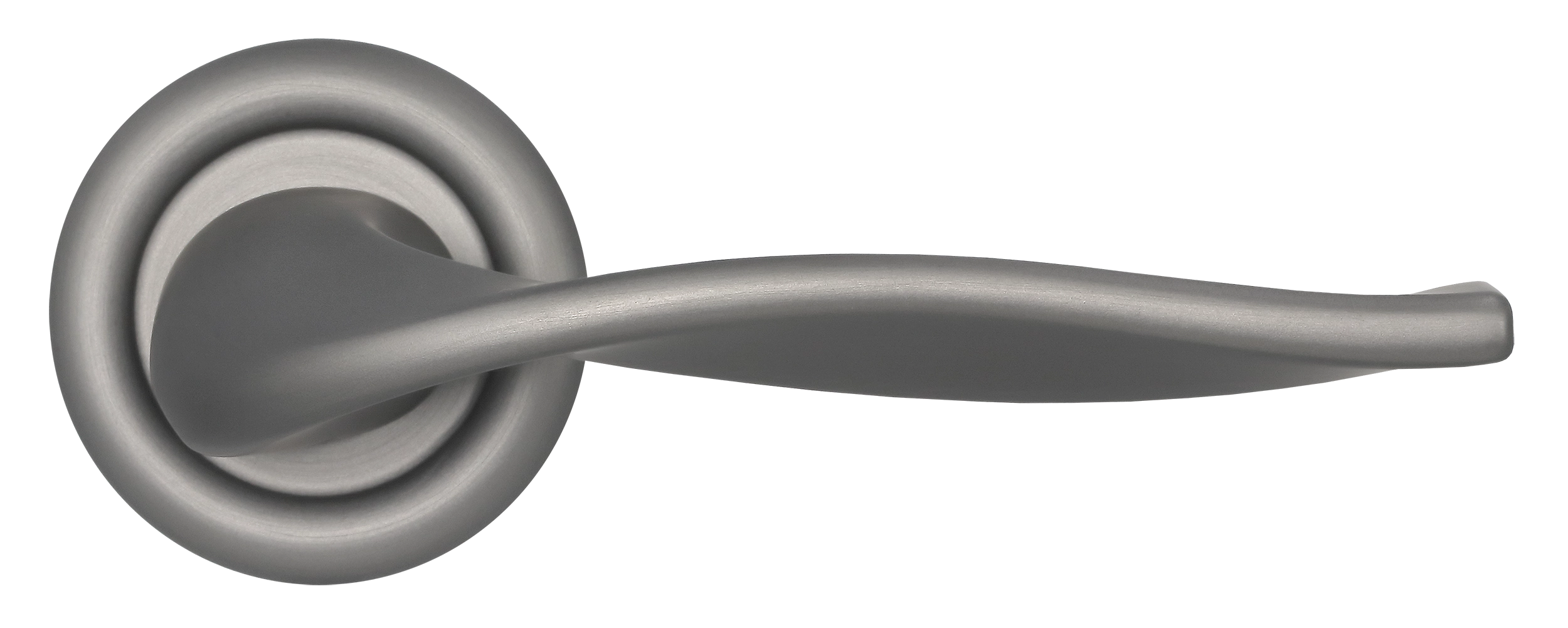 Ручка дверная SKYSCRAPER R7 WF на круглой розетке, цвет Зимняя стужа/Winter Frost фото купить в Москве