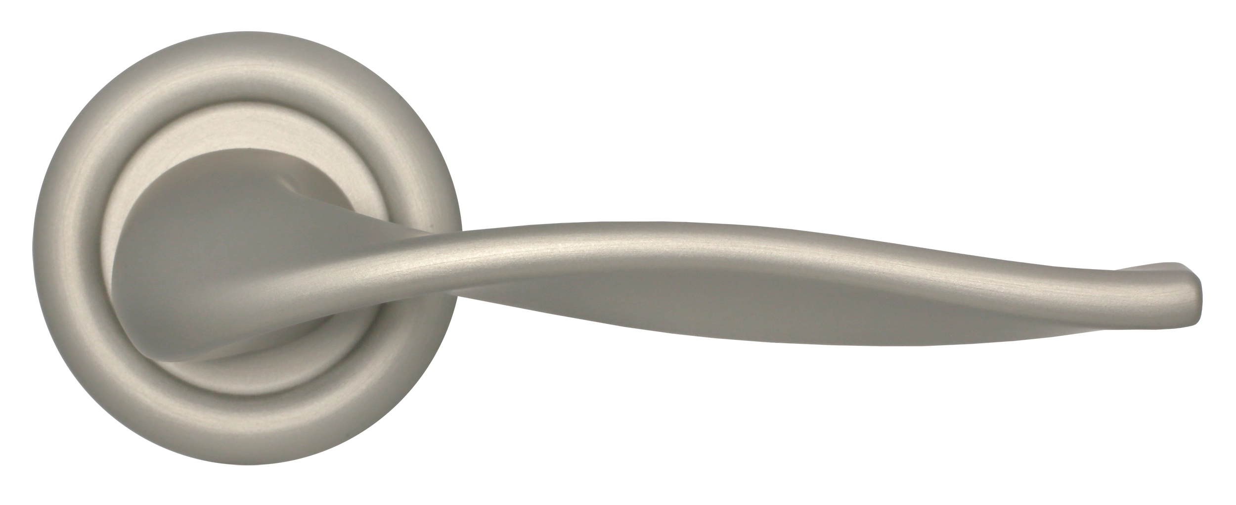 Ручка дверная SKYSCRAPER R7 SMI на круглой розетке, цвет Весенняя дымка/Spring Mist фото купить в Москве