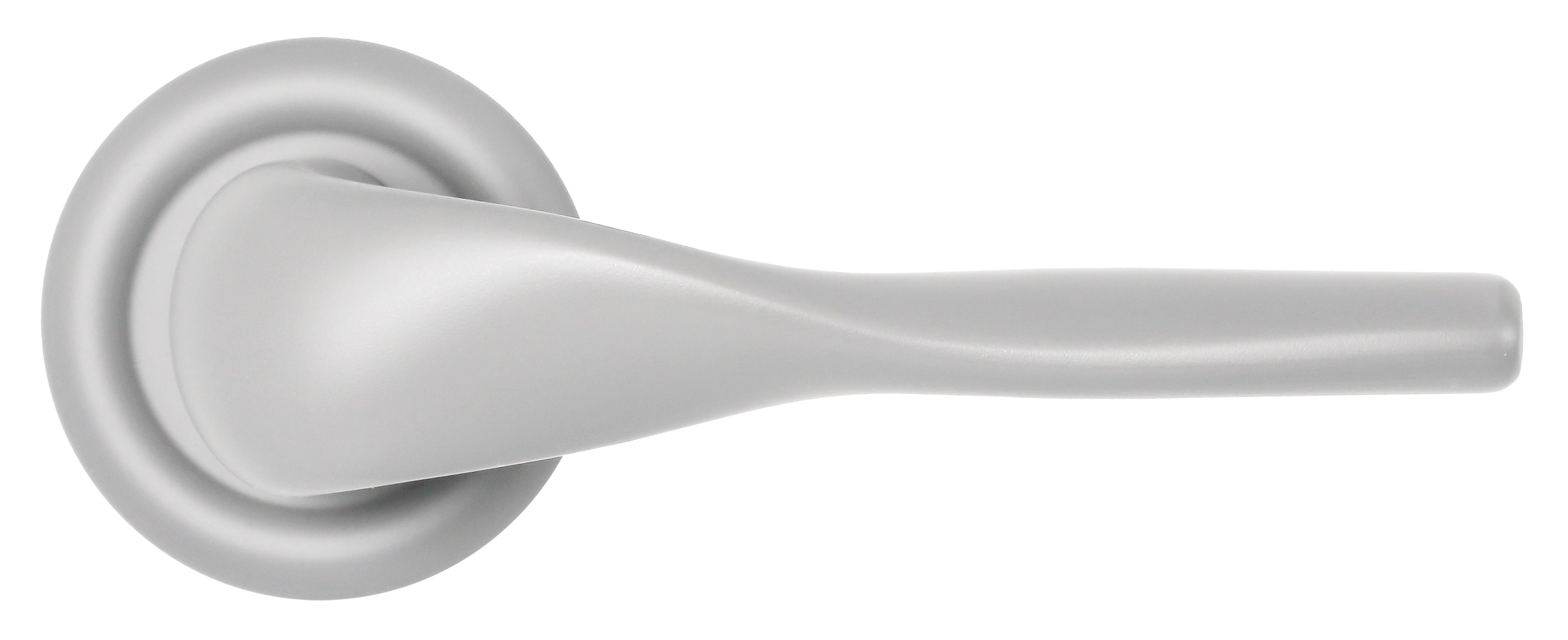 Ручка дверная LVB R7 SSW на круглой розетке, цвет Стокгольмский снегопад/Stockholm Snowfall фото купить в Москве
