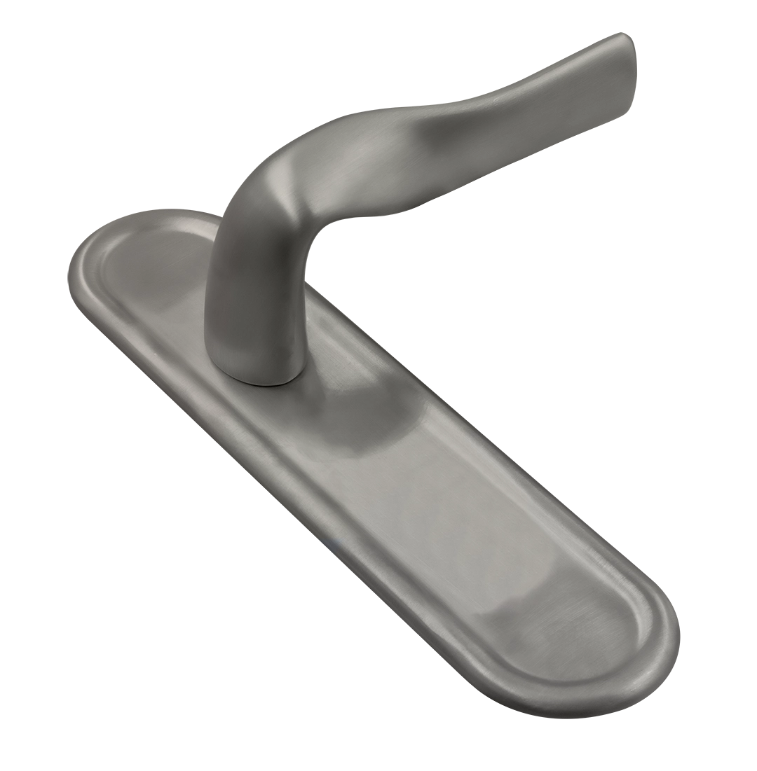 Ручка дверная LVB PLR WF на планке, цвет Зимняя стужа/Winter Frost фото купить Москва