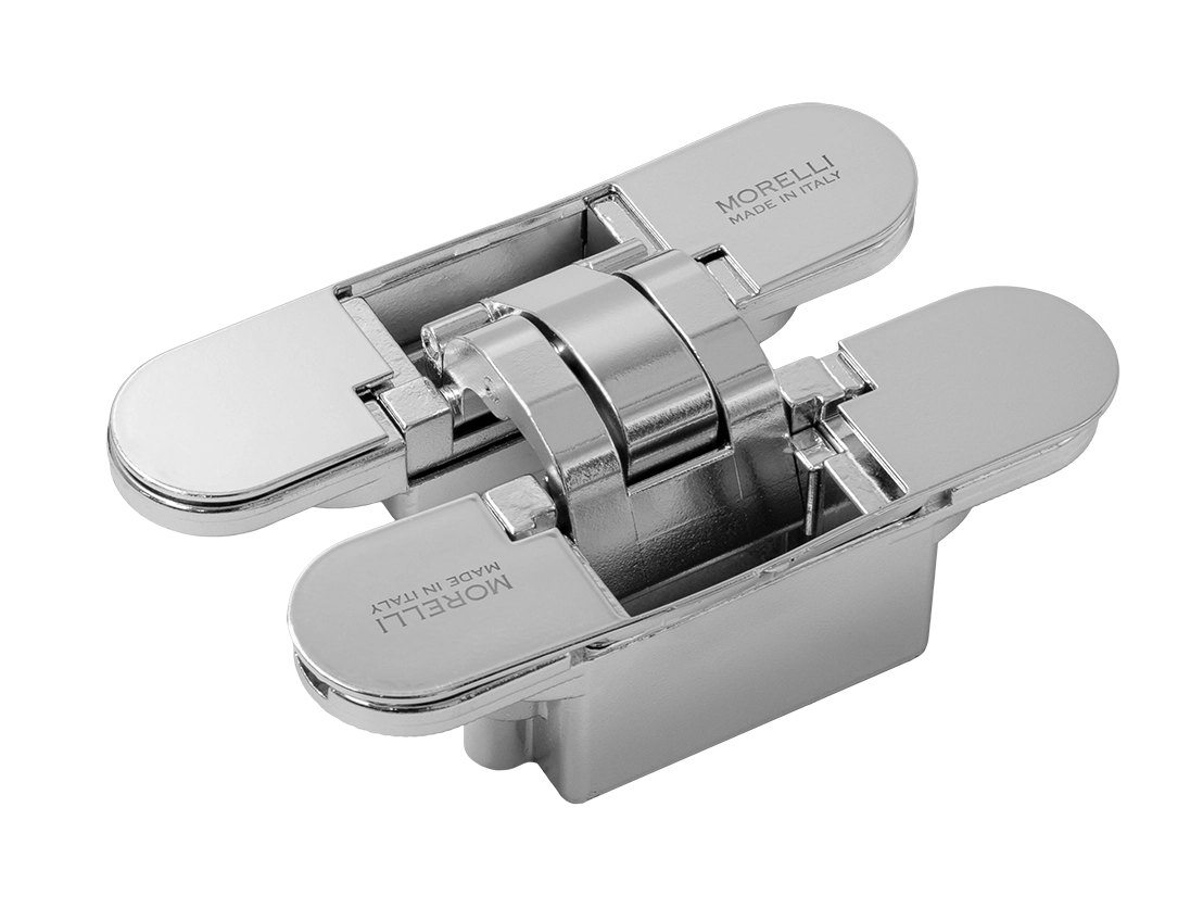 Петля скрытая HH-20 PC, врезная с 3D-регулировкой, вес полотна до 60 кг цвет хром фото купить Москва
