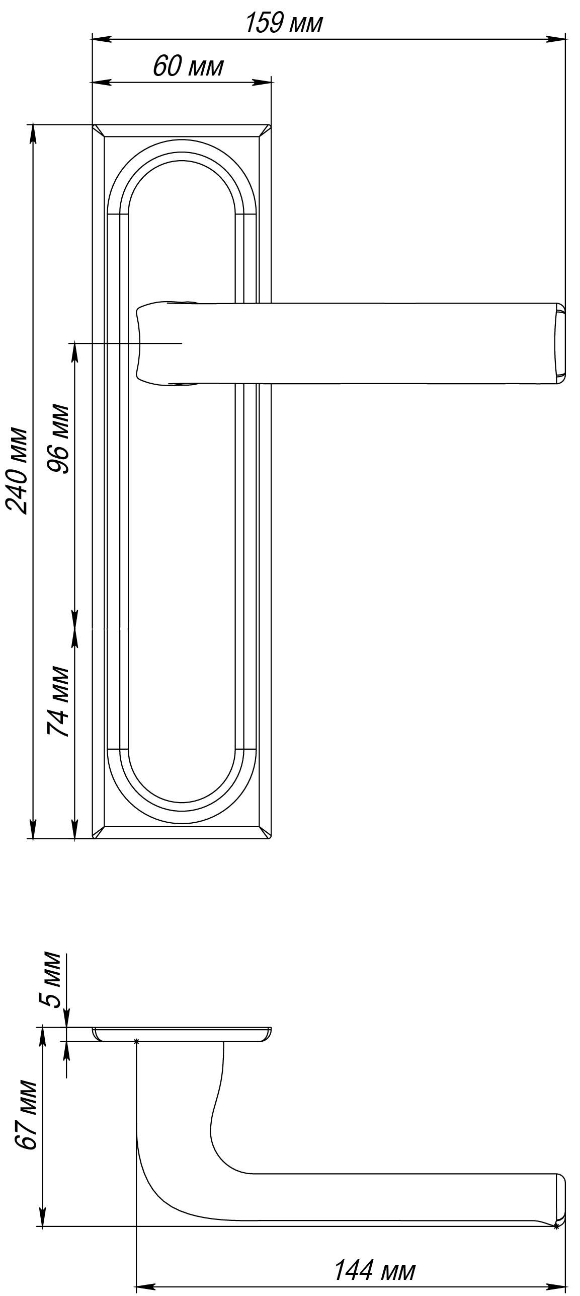 Ручка дверная THE BUS STATION PLS SSW на планке, цвет Стокгольмский снегопад/Stockholm Snowfall фото фурнитура Москва