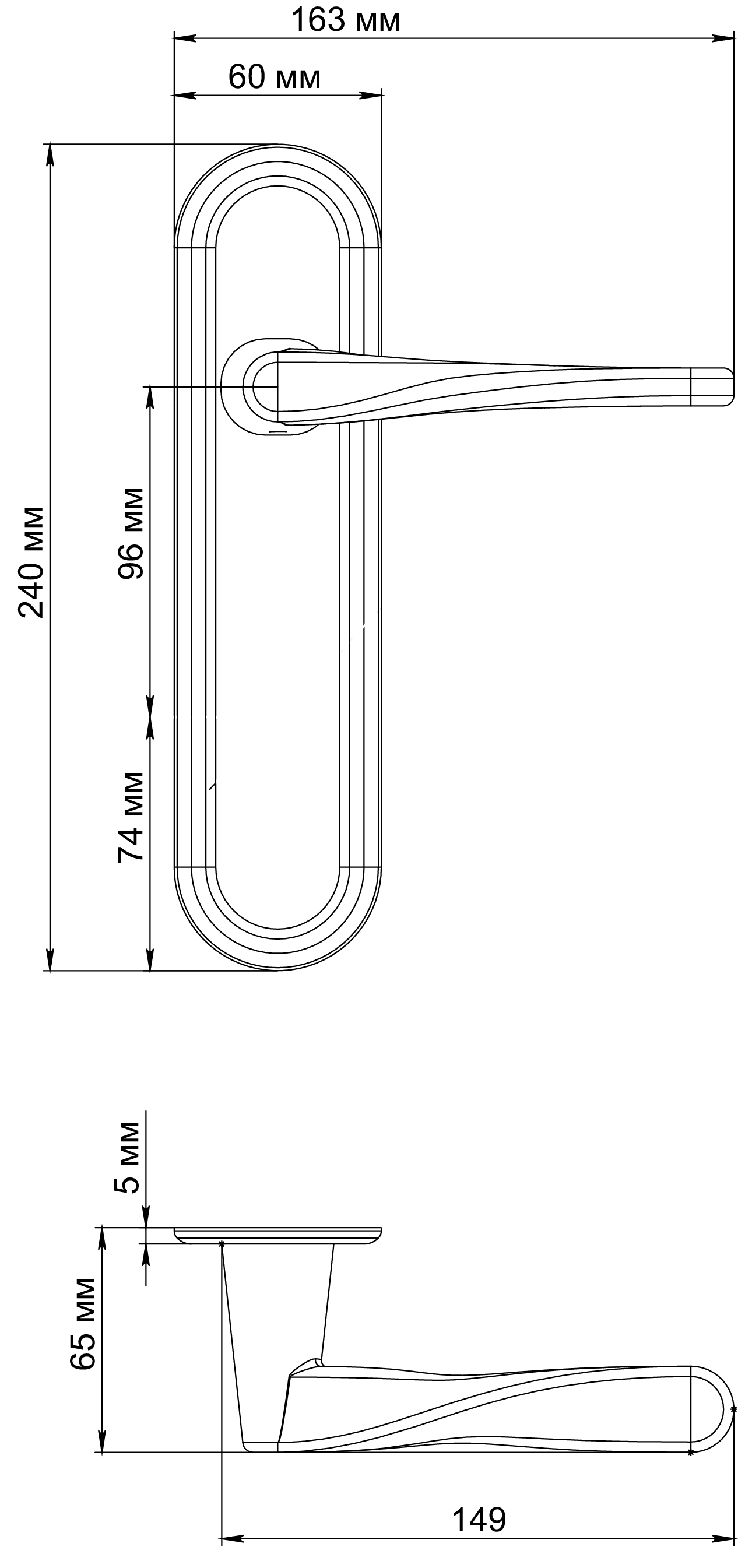 Ручка дверная THE OLYMPICS PLR AH на планке, цвет Осенний мёд/Autumn Honey фото фурнитура Москва