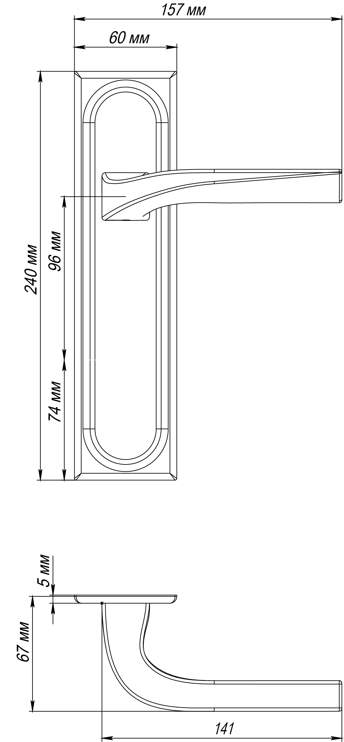 Ручка дверная WD CONCERT HALL PLS SSW на планке, цвет Стокгольмский снегопад/Stockholm Snowfall фото фурнитура Москва