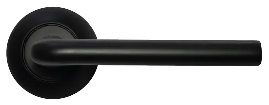 КОЛОННА, ручка дверная MH-03 BL, цвет - черный фото купить в Москве