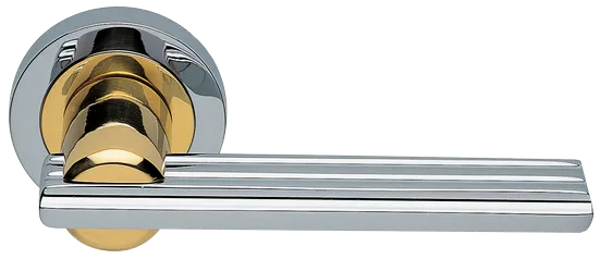 ORCHIDEA R2 COT, ручка дверная, цвет - глянцевый хром/золото фото купить Москва