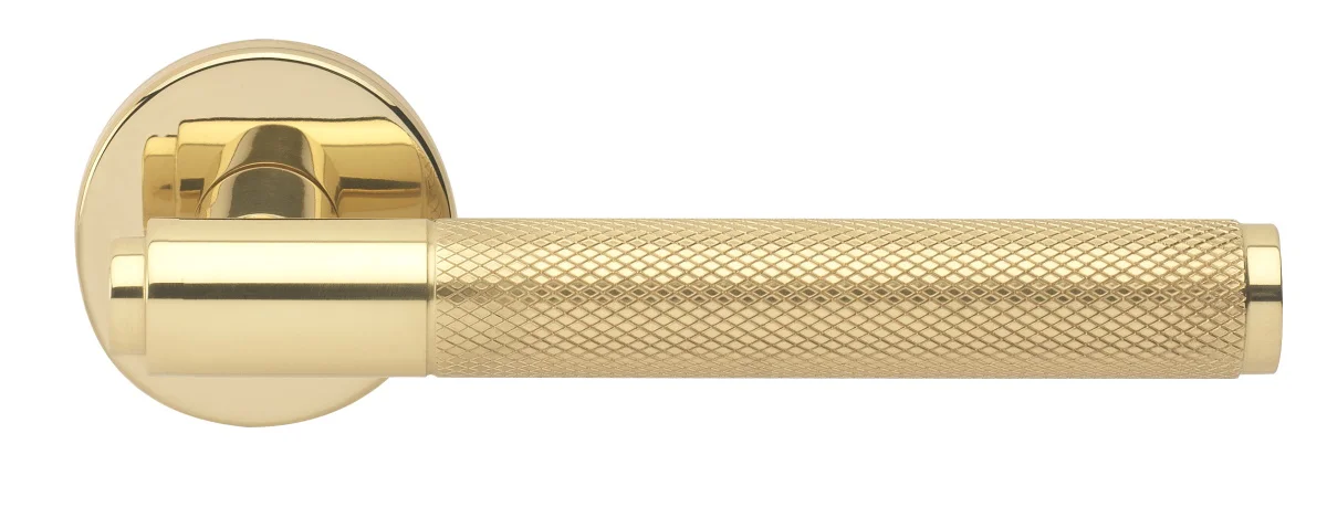 BRIDGE R6 OTL, ручка дверная с усиленной розеткой, цвет -  золото фото купить Москва