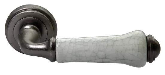 UMBERTO, ручка дверная MH-41-CLASSIC OMS/GR, цвет - старое мат.серебро/серый