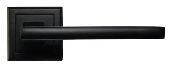 PANTS, ручка дверная на квадратной накладке MH-35 BL-S, цвет - черный фото купить в Москве