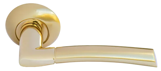 ПИЗА, ручка дверная MH-06 SG/GP, цвет - мат.золото/золото