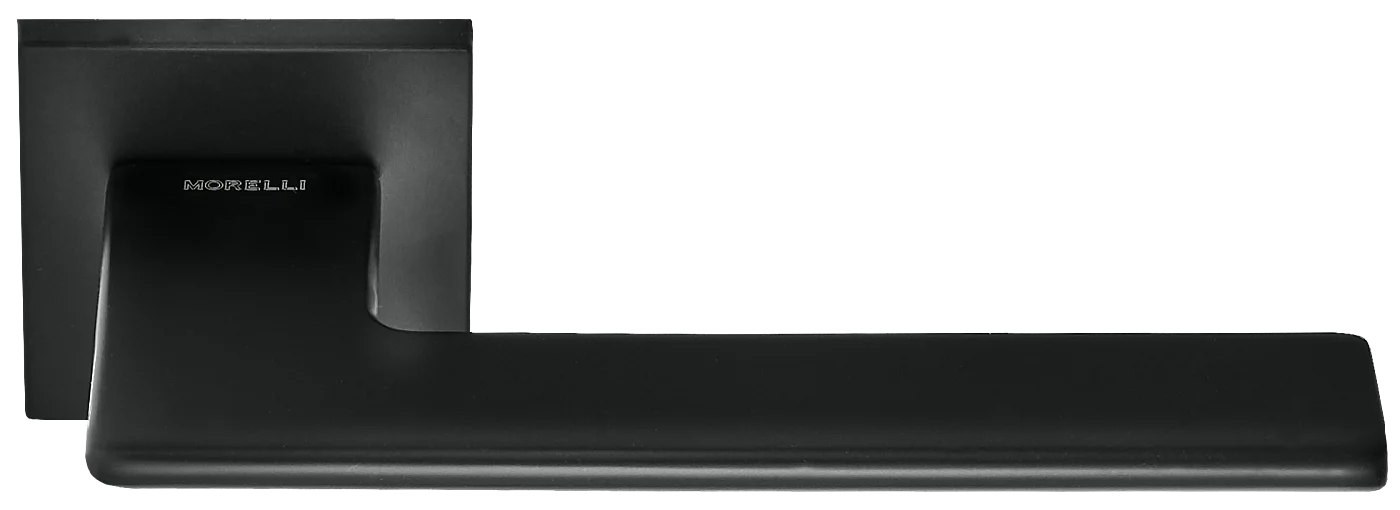 PLATEAU, ручка дверная на квадратной накладке MH-51-S6 BL, цвет - черный в городе Нур-Султан фото 1