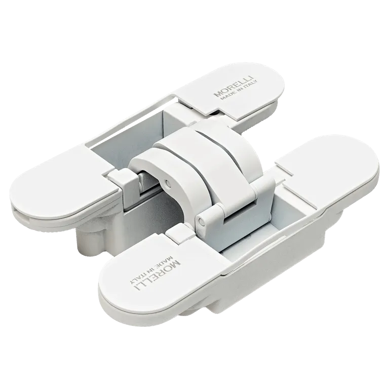 Петля скрытая HH-20 W, врезная с 3D-регулировкой, вес полотна до 60 кг, цвет белый фото купить Москва