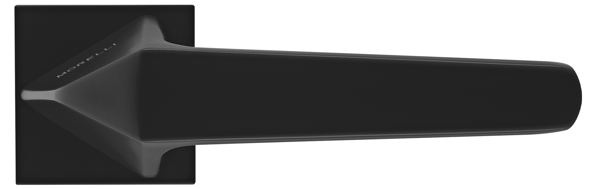 SOUK ручка дверная на квадратной розетке 6 мм, MH-55-S6 BL, цвет - черный фото #2