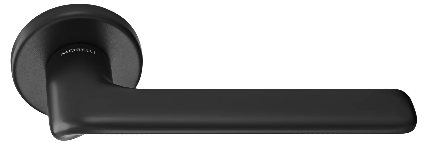TOMORROW R5 NERO, ручка дверная на розетке 7мм, цвет -  черный фото #1