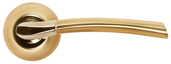 ПИЗА, ручка дверная MH-06 SG/GP, цвет - мат.золото/золото фото купить в Москве