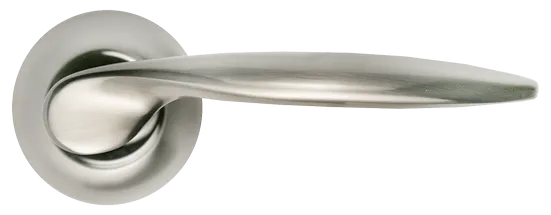 ПОРТАЛ, ручка дверная MH-07 SN, цвет - белый никель фото купить в Москве