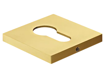 Накладка на ключевой цилиндр, на квадратной розетке 6 мм, MH-KH-S6 MSG, цвет - мат. сатинированное золото