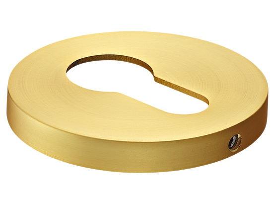 Накладка на ключевой цилиндр, на круглой розетке 6 мм, MH-KH-R6 MSG,  цвет - мат. сатинированное золото фото купить Москва