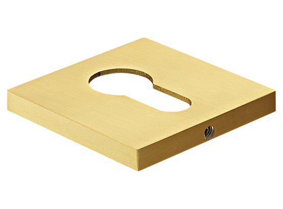 Накладка на ключевой цилиндр, на квадратной розетке 6 мм, MH-KH-S6 MSG, цвет - мат. сатинированное золото фото купить Москва